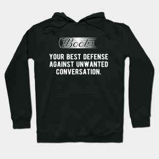 Book - Books your best defense against unwanted conversation Hoodie